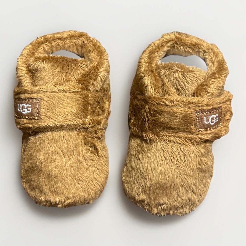 Ugg Unisex Bixbee Baby Fur Booties Size 0/1 - Picture 2 of 6